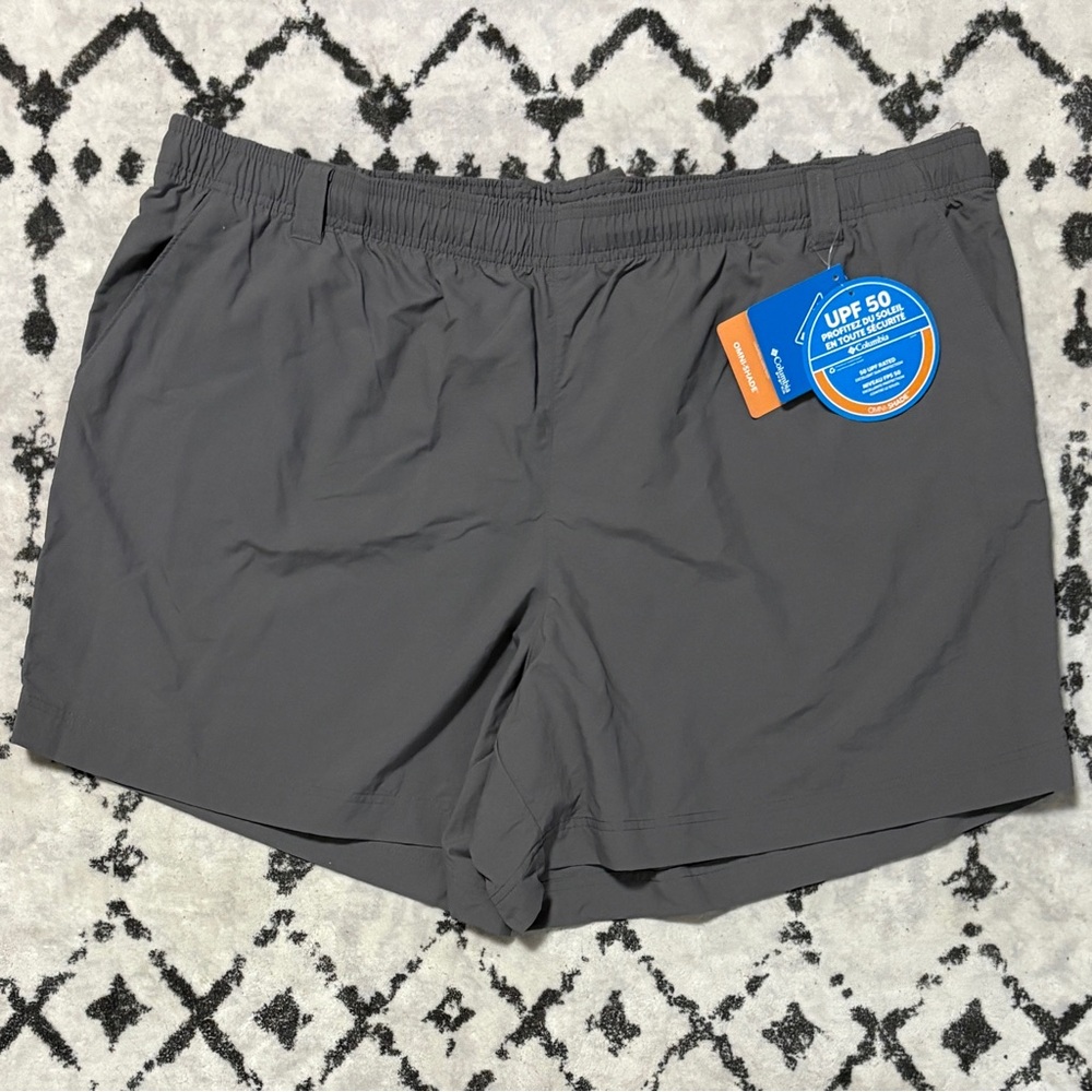 Columbia Omni Shade Men's Gray UPF 50+ Lightweight Water Shorts Size 2XL